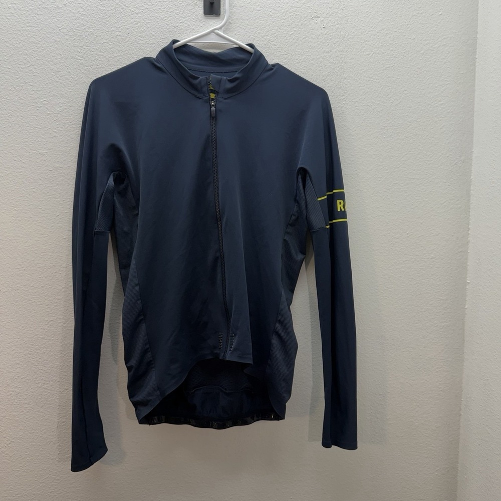RAPHA PRO TEAM LONG SLEEVE THERMAL JERSEY Blue SIZE MEDIUM CYCLING Race Wear